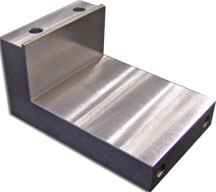 Solid aluminum brackett for a solder reflow machine