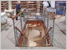 Aluminum Trade Show Booth; all aluminum with stairs and two levels